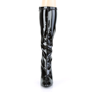 SEDUCE-2000 5 Inch Heel Black Stretch Patent Fetish Footwear