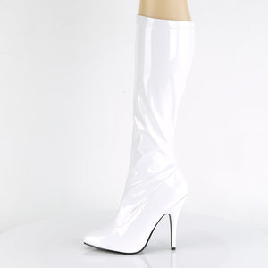 SEDUCE-2000 Pleaser 5 Inch Heel White Patent Fetish Footwear