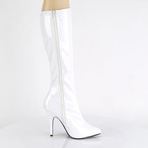 SEDUCE-2000 Pleaser 5 Inch Heel White Patent Fetish Footwear