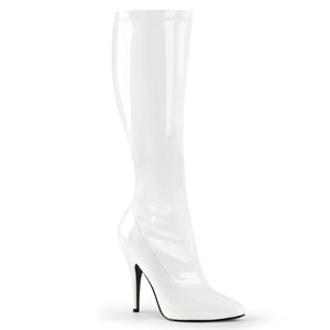 SEDUCE-2000 Pleaser 5 Inch Heel White Patent Fetish Footwear