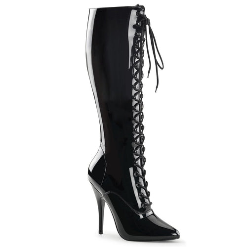 SEDUCE-2020 Pleaser 5 Inch Heel Black Patent Fetish Footwear