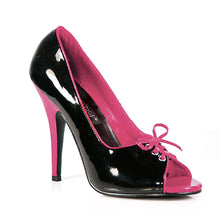 Load image into Gallery viewer, SEDUCE-216 5&quot; Heel Black-Fuchsia Patent Fetish Footwear