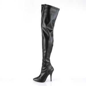 SEDUCE-3000 Pleaser 5 Inch Heel Black Fetish Footwear