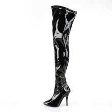 Load image into Gallery viewer, SEDUCE-3000 5 Inch Heel Black Stretch Patent Fetish Footwear