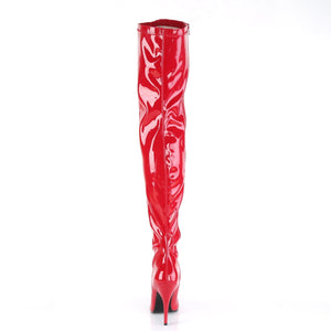 SEDUCE-3000 Pleaser 5 Inch Heel Red Fetish Footwear