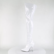 Load image into Gallery viewer, SEDUCE-3000 Pleaser 5 Inch Heel White Patent Fetish Footwear