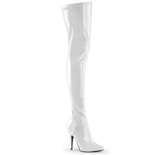 Load image into Gallery viewer, SEDUCE-3000 Pleaser 5 Inch Heel White Patent Fetish Footwear