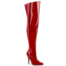 Load image into Gallery viewer, SEDUCE-3000WC Pleaser Pink Label 5&quot; Heel Red Fetish Footwear