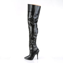 Load image into Gallery viewer, SEDUCE-3010 Pleaser Thigh Boots 5&quot; Heel Black Fetish Shoes