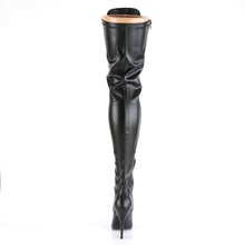 Load image into Gallery viewer, SEDUCE-3024 Pleaser Thigh Boots 5&quot; Heel Black Fetish Shoes