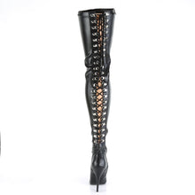 Load image into Gallery viewer, SEDUCE-3063 Pleaser Thigh Boots 5&quot; Heel Black Fetish Shoes