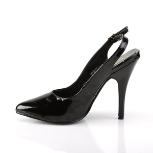 SEDUCE-317 Pleaser Shoe 5" Heel Black Patent Fetish Footwear