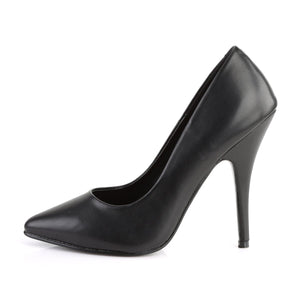 SEDUCE-420 Pleaser Sexy Shoes 5 Inch Heel Black Fetish Shoes