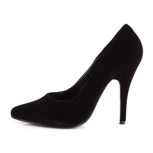 SEDUCE-420 Sexy Shoes 5" Heel Black Velvet Fetish Footwear