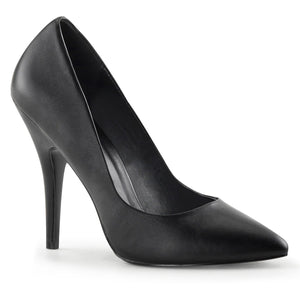 SEDUCE-420 Sexy Shoes 5" Heel Black Leather Fetish Footwear