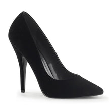 Load image into Gallery viewer, SEDUCE-420 Sexy Shoes 5&quot; Heel Black Velvet Fetish Footwear