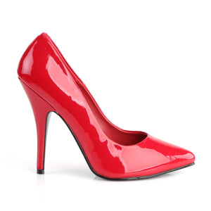 SEDUCE-420 Pleaser Sexy Shoe 5 Inch Heel Red Fetish Footwear