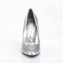 Load image into Gallery viewer, SEDUCE-420 Pleaser Sexy Shoes 5&quot; Heel Silver Fetish Footwear