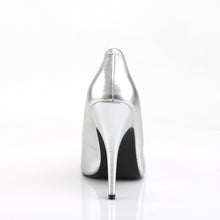 Load image into Gallery viewer, SEDUCE-420 Pleaser Sexy Shoes 5&quot; Heel Silver Fetish Footwear