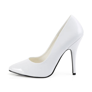 SEDUCE-420 Sexy Shoes 5" Heel White Patent Fetish Footwear