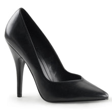 Load image into Gallery viewer, SEDUCE-420V Pleaser Sexy Shoe 5 Inch Heel Black Fetish Shoe