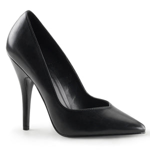 SEDUCE-420V Pleaser Sexy Shoe 5 Inch Heel Black Fetish Shoe