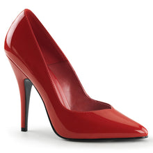 Load image into Gallery viewer, SEDUCE-420V Pleaser Sexy Shoes 5&quot; Heel Red Fetish Footwear