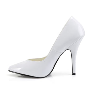 SEDUCE-420V Sexy Shoes 5" Heel White Patent Fetish Footwear