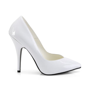 SEDUCE-420V Sexy Shoes 5" Heel White Patent Fetish Footwear