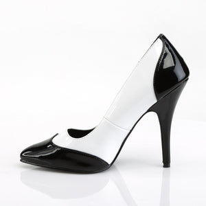 SEDUCE-425 Sexy Shoes 5" Heel Black White Fetish Footwear