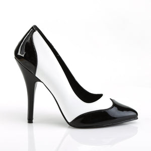 SEDUCE-425 Sexy Shoes 5" Heel Black White Fetish Footwear