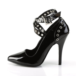 SEDUCE-443 Sexy Shoes 5" Heel Black Patent Fetish Footwear