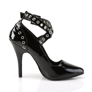 SEDUCE-443 Sexy Shoes 5" Heel Black Patent Fetish Footwear