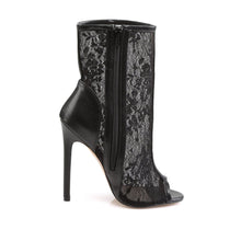 Load image into Gallery viewer, SEXY-1008 Fabulicious 5 Inch Heel Sexy Black Ankle Boots