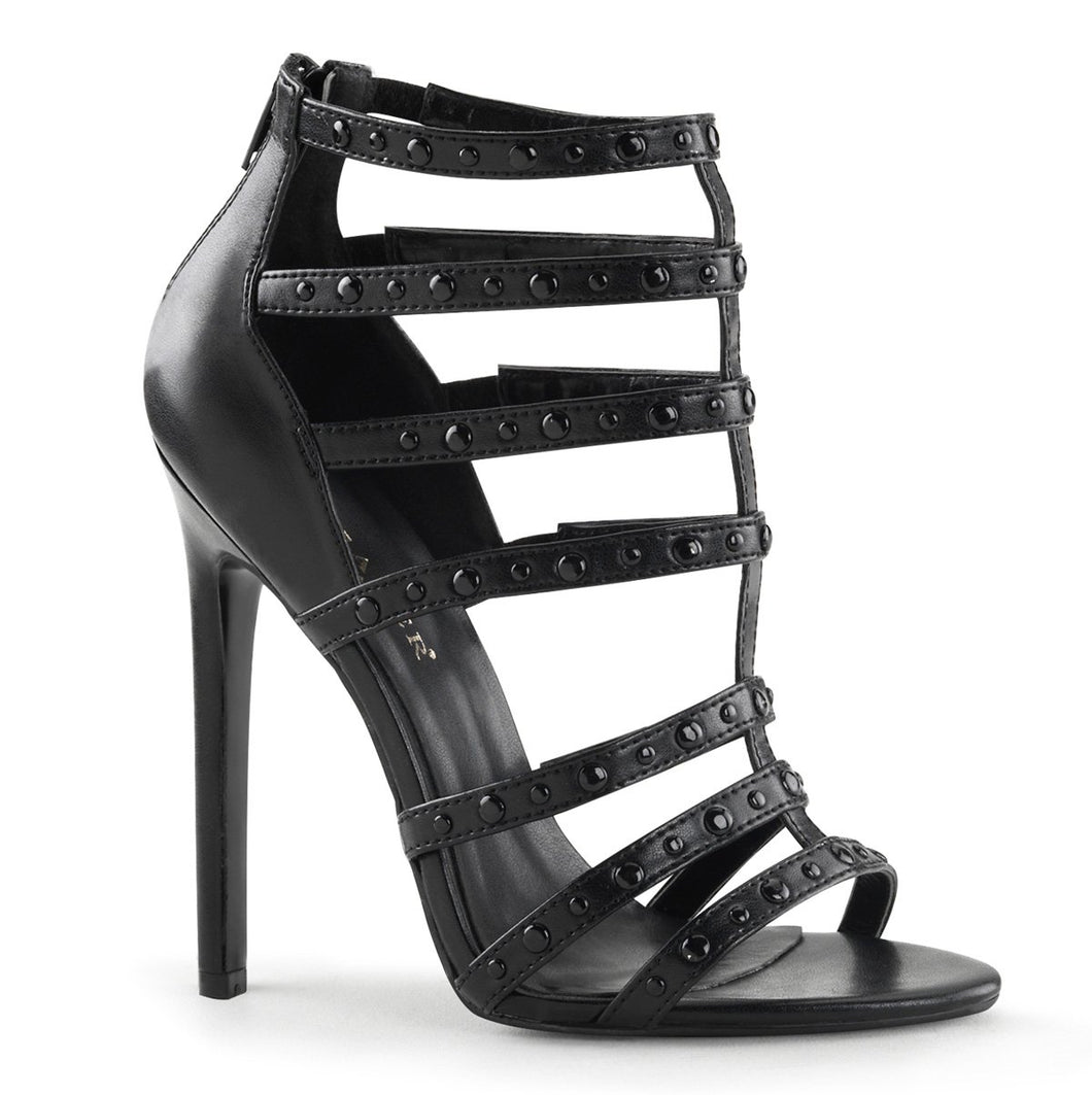 SEXY-15 Pleaser Shoes 5 Inch Heel Black Fetish Footwear