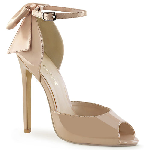 SEXY-16 Pleaser Shoe 5 Inch Heel Nude Patent Fetish Footwear