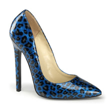 Load image into Gallery viewer, SEXY-20 Shoes 5&quot; Heel Blue Pearlized Patent Fetish Footwear