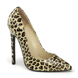 SEXY-20 Shoes 5" Heel Tan (Cheetah Print) Fetish Footwear