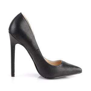 SEXY-20 Pleaser Shoes 5 Inch Heel Black Fetish Footwear