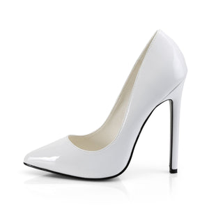 SEXY-20 Pleaser Shoes 5" Heel White Patent Fetish Footwear