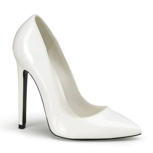 SEXY-20 Pleaser Shoes 5" Heel White Patent Fetish Footwear