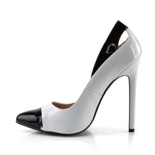 Load image into Gallery viewer, SEXY-22 Pleaser Shoes 5&quot; Heel White &amp; Black Fetish Footwear