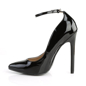 SEXY-23 Pleaser Shoes 5" Heel Black Patent Fetish Footwear