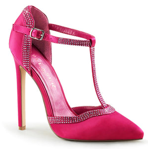 SEXY-25 Pleaser Shoes 5" Heel Fuchsia Satin Fetish Footwear