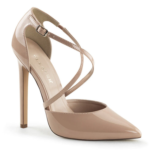 SEXY-26 Pleaser Shoe 5 Inch Heel Nude Patent Fetish Footwear