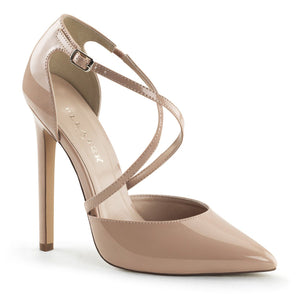 SEXY-26 Pleaser Shoe 5 Inch Heel Nude Patent Fetish Footwear