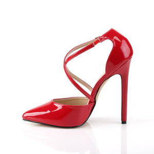 SEXY-26 Pleaser Shoes 5 Inch Heel Red Fetish Footwear