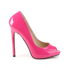 Load image into Gallery viewer, SEXY-42 Pleaser Shoe 5&quot; Heel Hot Pink Patent Fetish Footwear