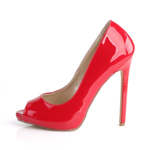 SEXY-42 Pleaser Shoes 5 Inch Heel Red Fetish Footwear