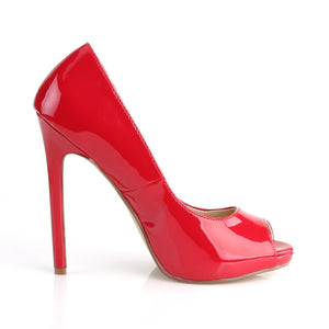 SEXY-42 Pleaser Shoes 5 Inch Heel Red Fetish Footwear